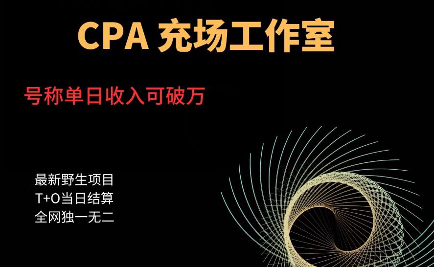 【副业项目6075期】cpa充场工作室，号称单日收入10000+（揭秘）-知行副业网